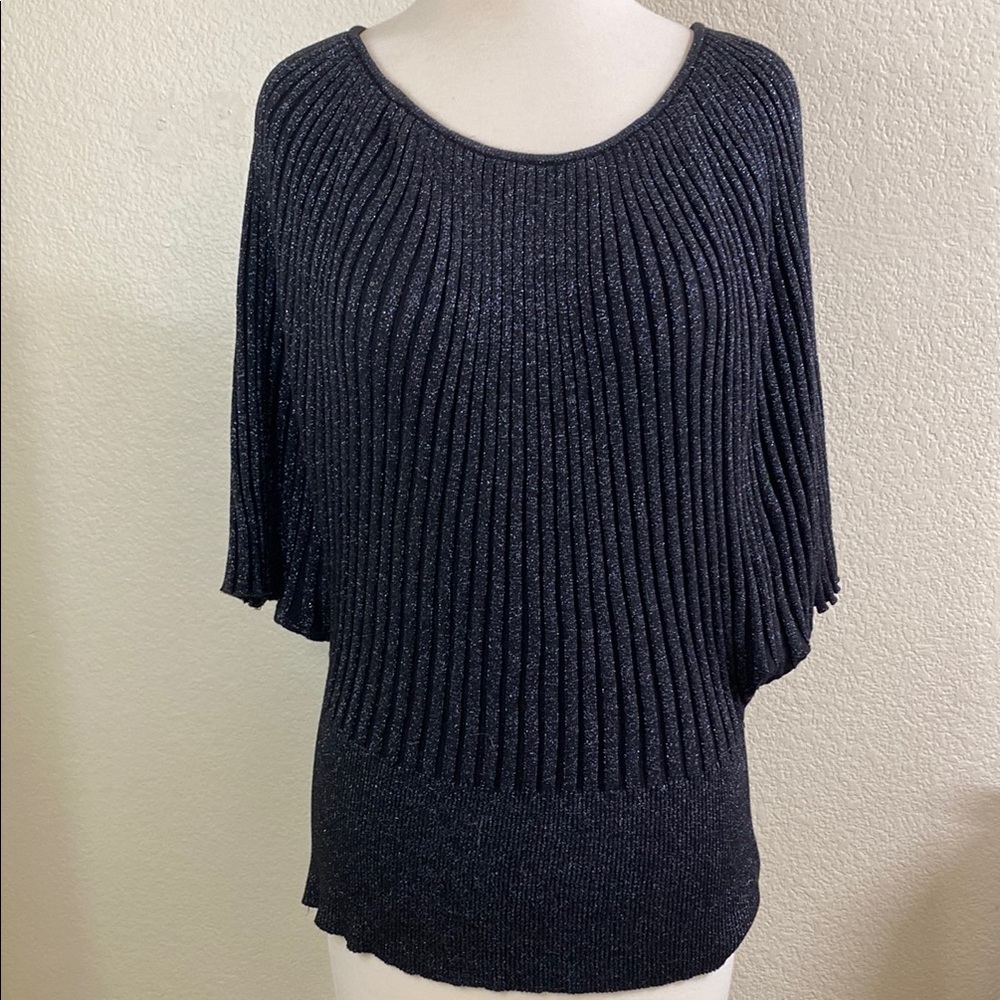 INC International Concepts Charcoal‎ Ribbed Sweater